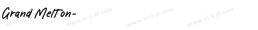 Grand Melton字体转换